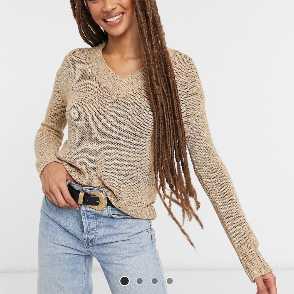 Brave soul Sidbury textured v-neck sweater